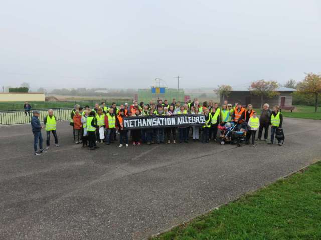 Marche 14 octobre 2017 Pournoy-la-Chétive devant site méthanisation